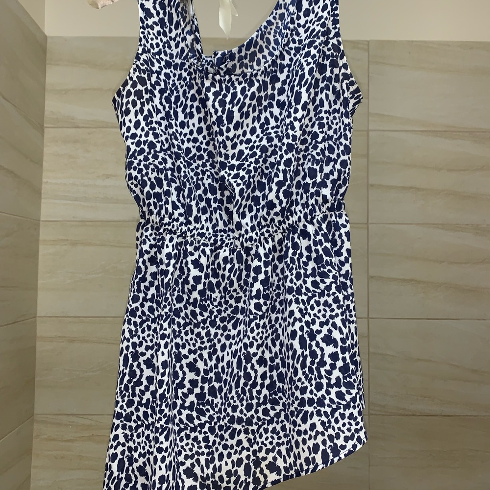 Papaya asymmetrical business casual top